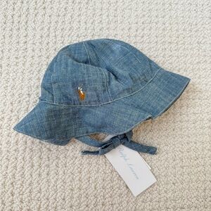 Ralph Lauren Chambray Baby Sun Hat